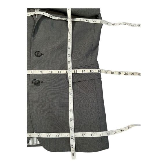 Express Women’s Size 36R Black Skinny Fit Two Button Sport Coat Blazer Jacket - Picture 14 of 16